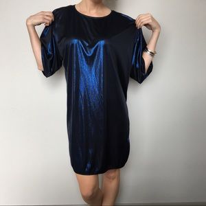 Nina Ricci Paris Sportswear Blue Metallic Tunic